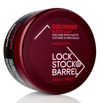 Жесткая глина для укладки волос Lock Stock & Barrel Disorder Ultra Matte Clay, 100 г
Жесткая глина для укладки волос Lock Stock & Barrel Disorder Ultra Matte Clay, 100 г