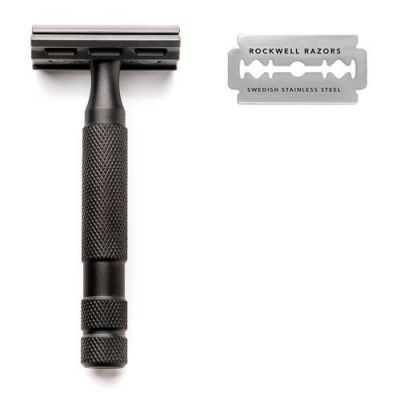 Т-образная бритва Rockwell Razors 6S, нержавеющая сталь, черная Т-образная бритва Rockwell Razors 6S, нержавеющая сталь, черная
