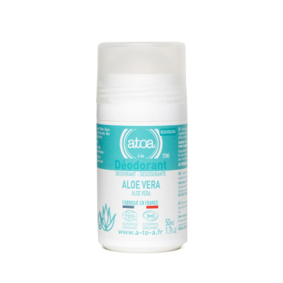 Шариковый дезодорант ATOA, алое вера, 50 мл, многоразовый