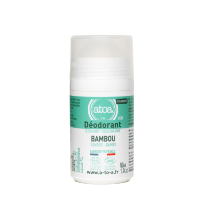 Шариковый дезодорант ATOA, бамбук, 50 мл, многоразовый