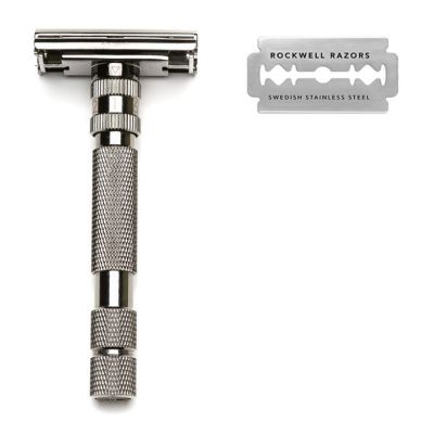 Т-образная бритва Rockwell Razors T2, темный хром Т-образная бритва Rockwell Razors T2, темный хром