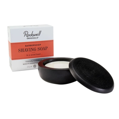 Твердое мыло для бритья Rockwell Razors аромат кедра и нероли, 113 гр, в деревянной чаше