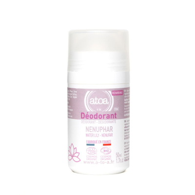 Шариковый дезодорант ATOA, водяная лилия, 50 мл, многоразовый