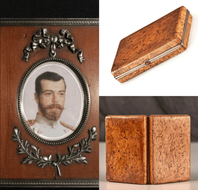 Портсигары и рамки Фаберже